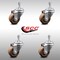 Service Caster 3.5 Inch SS High Temp Glass Filled Nylon 10mm Threaded Stem Caster Set SCC SCC-SSTS20S3514-GFNSHT-M1015-4 - alternate 2